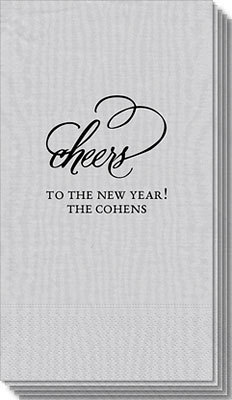 Refined Cheers Moire Guest Towels